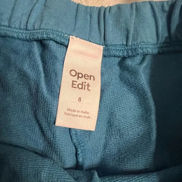 Open Edit Blue girls Shorts with Yellow Accents size 8 Be Yourself - Picture 2 of 5